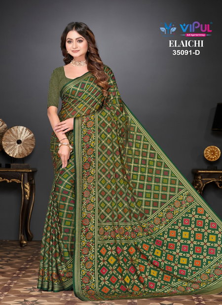  Elaichi 35091 A To D By Vipul Brasso Occasion Wear Saree Exporters In India